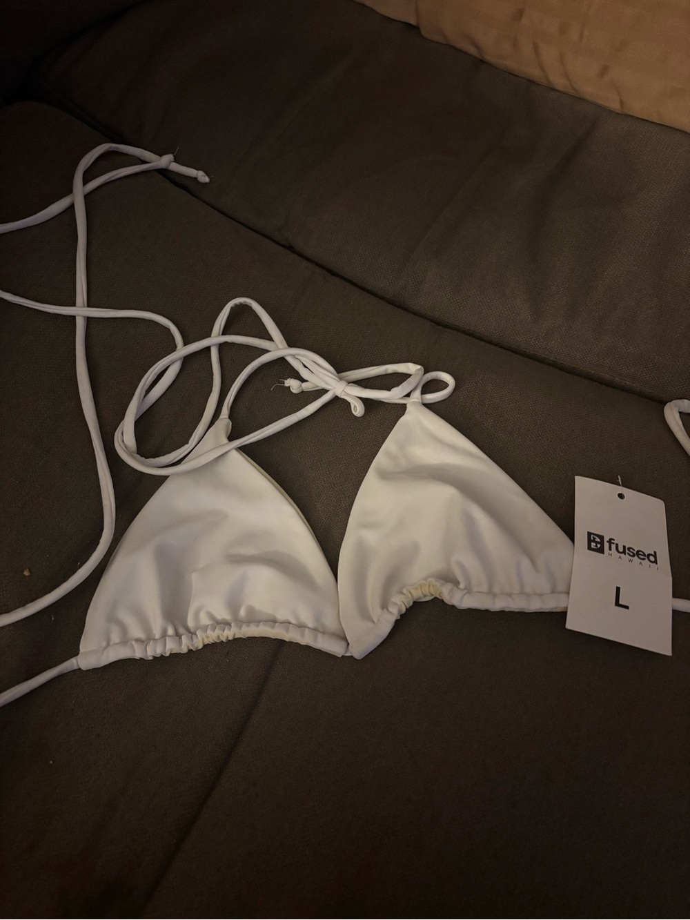 Fused Hawaii White Triangle Bikini Top - Women's Swim